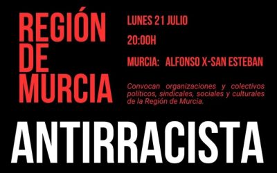 Concentración antirracista en Murcia